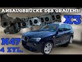 BMW X3 F25 2.0d N47 Ansaugbrücke reinigen und Drallklappen tauschen F10, F20, F30, 1er, 3er, 5er