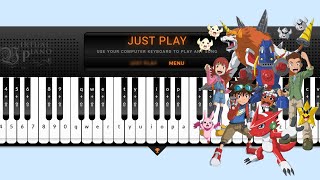 Butterfly - Digimon HARD Virtual Piano Sheet