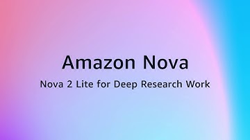 Amazon Nova 2 Lite for deep research work | Amazon Web Services