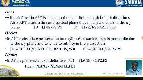 Lecture Video _15ME82 Module 5_ Computer Assisted Part Programming _ Dr C ANIL KUMAR