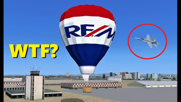 Trolling a "MILITARY AIRCRAFT ONLY" Session - Flight Simulator X (Multiplayer)