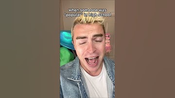 When Someone Was “Popular” in High School #comedy #funny #shorts