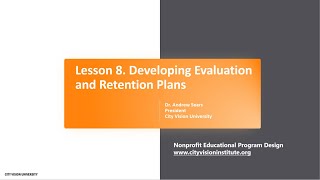 Developing Evaluation and Retention Plans for Nonprofit Educational Programs