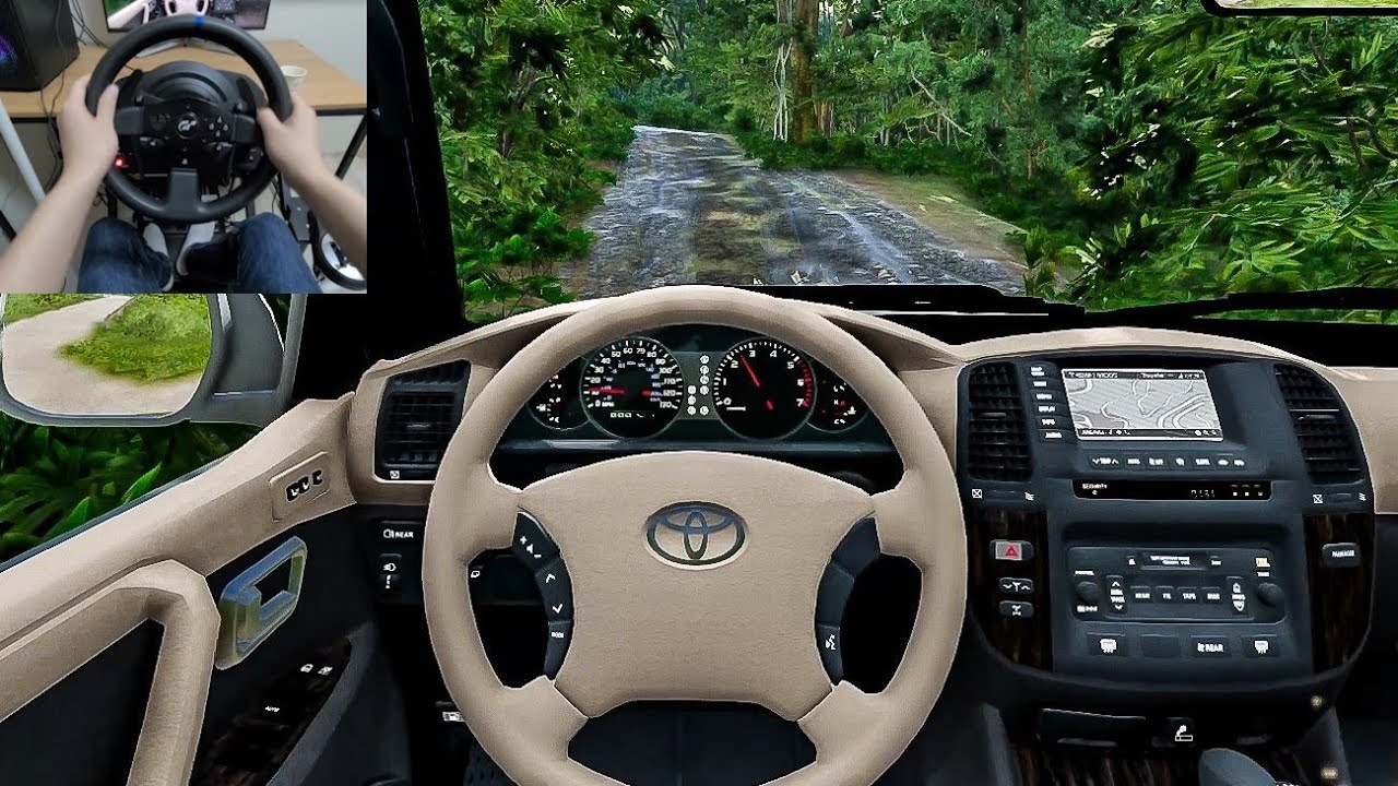 BeamNG Drive Toyota Land Cruiser 100 Off Road [Steering Wheel