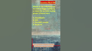 AWS Solutions Architect Associate Certification Practice Questions | Question No. 94 #aws #shorts