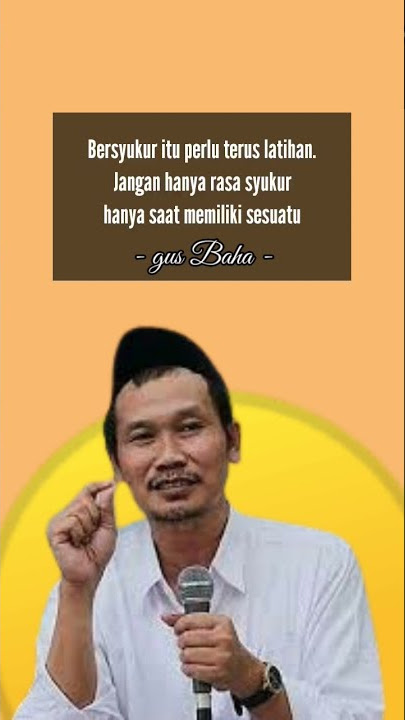GUS BAHA || hikmah sabar dan syukur