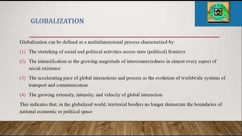 Chapter 4 Globalization and Regionalism