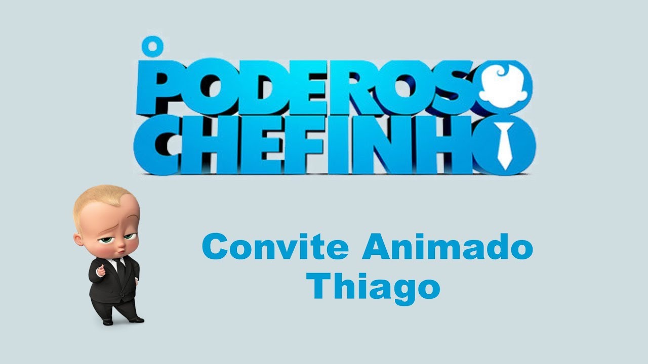 Convite Animado O Poderoso Chefinho