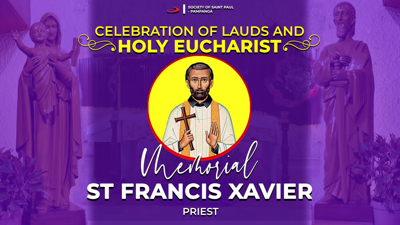 DEC 3 , 2022 | 6:00 AM | LAUDS AND HOLY MASS | ST PAUL CHAPEL ...