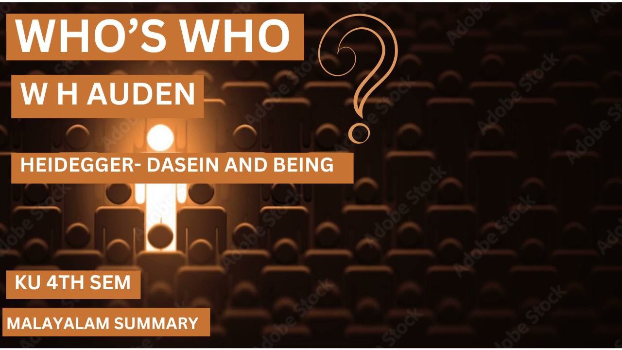 Who's who by WH Auden - Mal Explanation