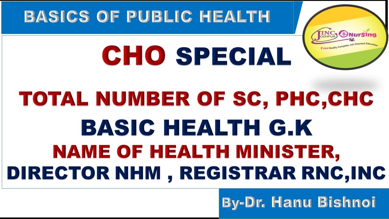 TOTAL NUMBER OF CHC, PHC, SC, NAME OF VARIOUS HEALTH OFFICIALS IN NHM
