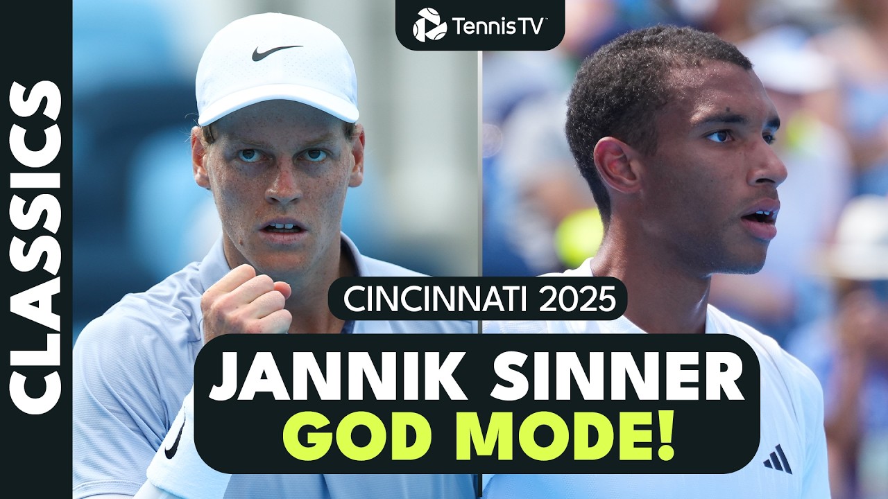 Jannik Sinner God Mode vs Felix Auger-Aliassime 😳 | Cincinnati 2025 FULL Condensed Match