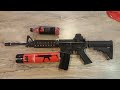 Chinese m4 full automatic airsoft bb airgun review by tahir pathan