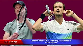 US Open: Jannik Sinner and Jessica Pegula Advance to Quarterfinals After Thrilling Victories US Open: Jannik Sinner and Jessica Pegula Advance to Quarterfinals After Thrilling Victories thumbnail