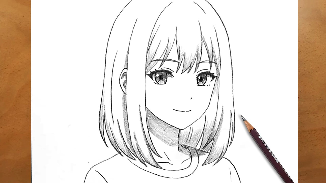 Easy Anime Girl Drawing ✍️ | Simple Pencil Art Guide