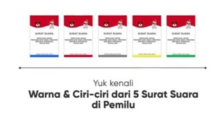 5 Jenis Surat Suara beserta warna  di Pemilu 2019 dan alat bantu untuk pemilih Tunanetra