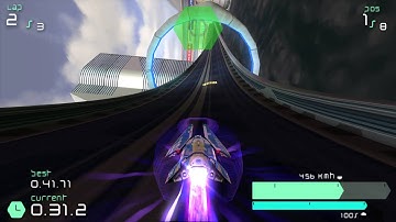 Wipeout Pulse - Campaign Grid 5 - Single Race - Venom - Moa Therma Black [PSP] [1080p] [60fps]
