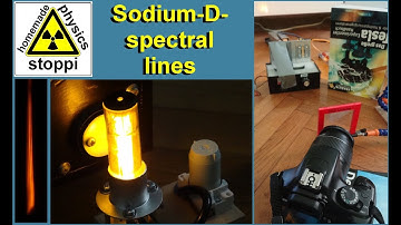 simple spectroscopic resolution of the sodium d lines with an old DSLR camera - Natrium D Linien