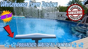 POOLHACKER WATERFALL POOL FOUNTAIN!