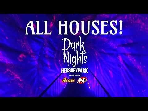 ALL 5 Dark Nights Haunted Houses Official 2026 Walkthrough at Hersheypark Halloween