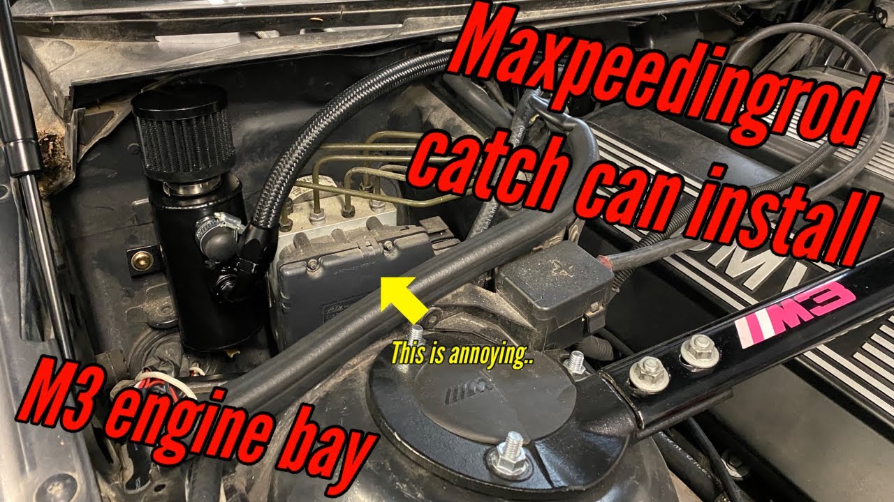 Maxpeedingrods e46 m3 vented catch can install bmw m54b30 engine ccv
