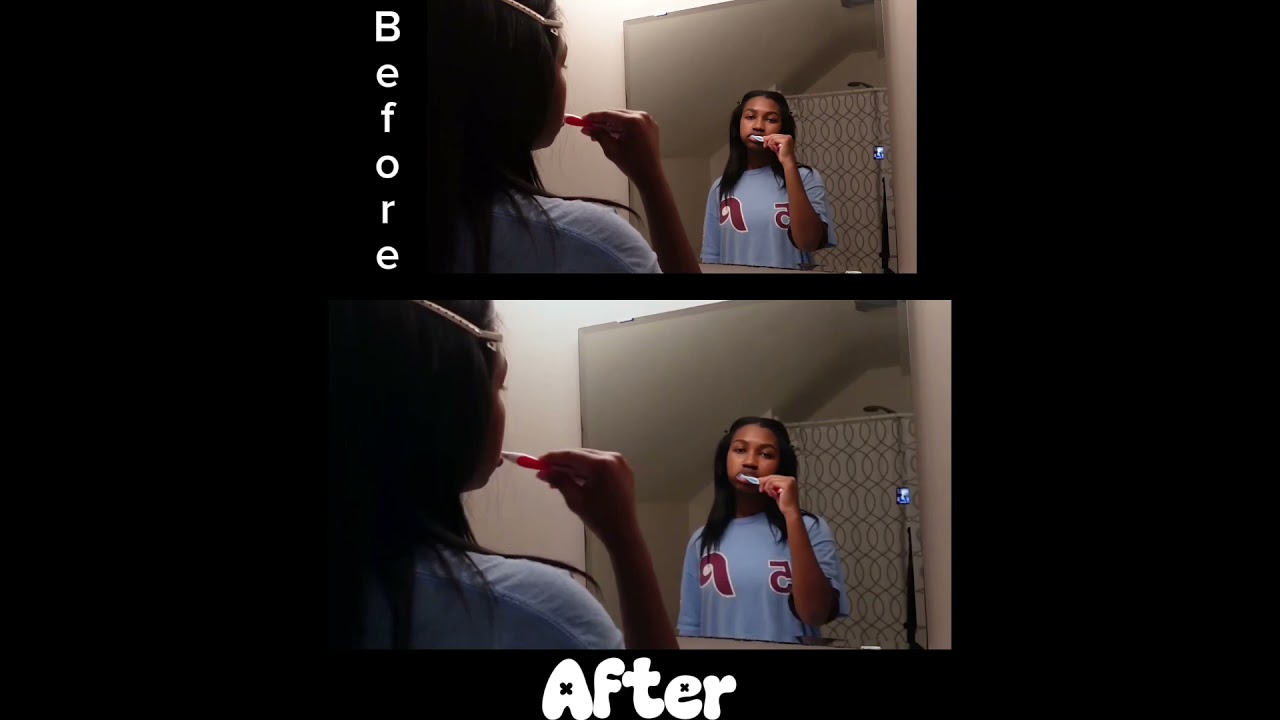 Before and after. what some editing can achieve:)