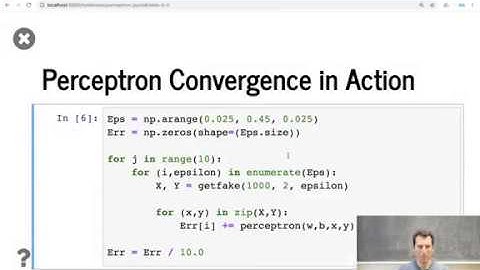L6/3 Perceptron in Jupyter