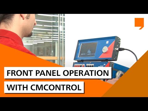 Front panel operation with CMControl