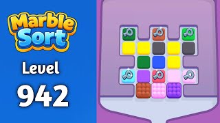 Marble sort Level 942 solution gameplay 