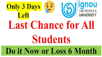 😢Urgent! Last Chance for All Students | Do it Now or Loss 6 Month | Only 3 days Left