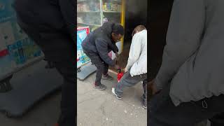 Brave Bystanders Rush into Burning Vape Shop Before Explosion #shorts