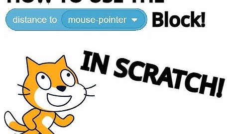 How to use the distance to block in scratch!