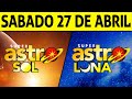 Resultado astro sol y astro luna del sbado 27 de abril de 2024  super astro 