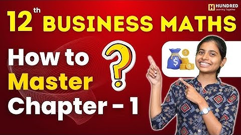 12th Business Maths Chapter 1 Exercise 1.1 How to Master Easily Important Questions 2023 Book Back