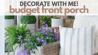 Decorate With Me! Front Porch Decorating Ideas 2024, for Spring and Summer