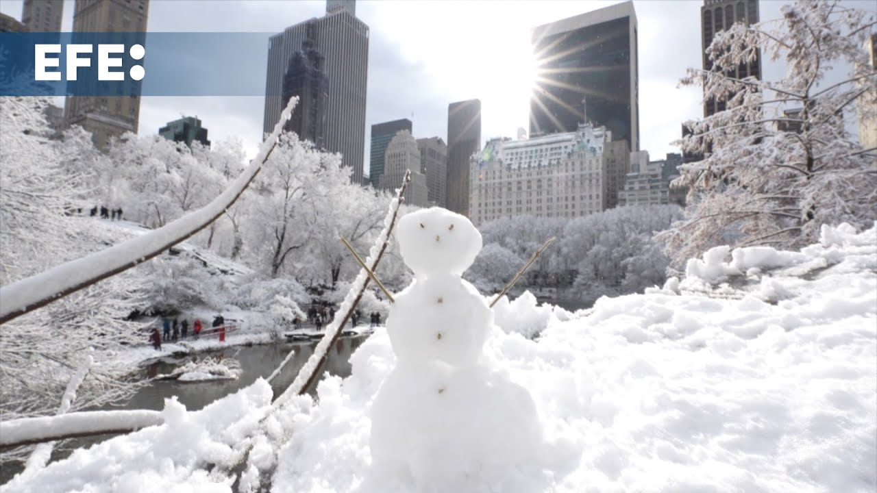 Nueva York vive su primera nevada de la temporada