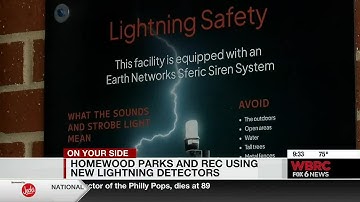 Homewood Parks and Rec using new lightning detectors