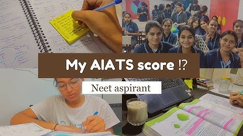My AIATS score ⁉️ //neet aspirant// study vlog of neet aspirant. #neet2024