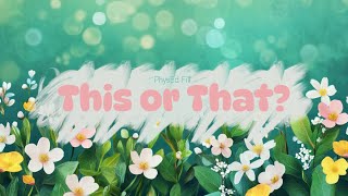 Celebrity Blooming Fun Brain Break: Spring This or That Challenge 🌷 Net Worth