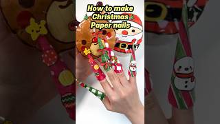 Diy Christmas Paper Nails