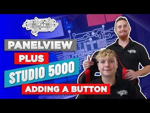 PanelView Plus Studio 5000 Adding a Button