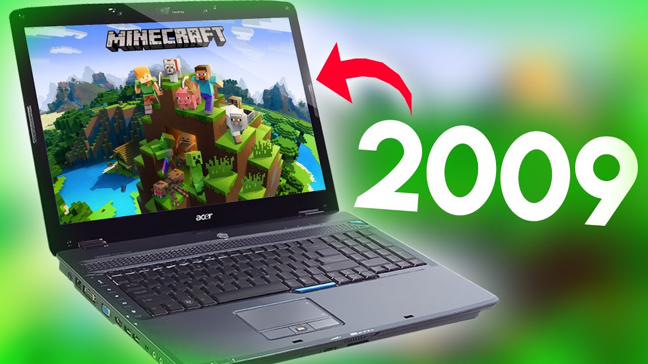 Jouer à Minecraft avec un PC portable de 2009 YouTube