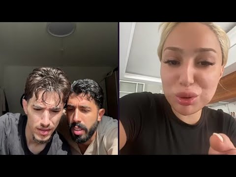 لايف وائل وطارق مع بنت رقاصة تركية جميلة جدا اعترف بحبه لها وقرر الذهاب اليها