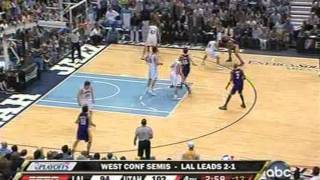 Derek Fisher Makes Three Clutch 3's in a Row (2008 Playoffs)