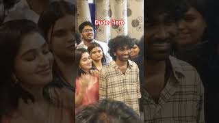 dude hero pradeep ranganathan with fans in dude fdfs #dude #pradeepranganathan #trending #subscribe