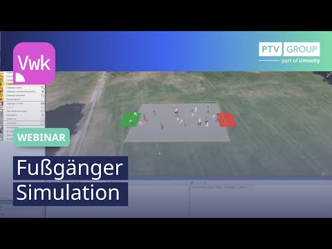 Simulation von Fußgängern mit PTV Viswalk - YouTube