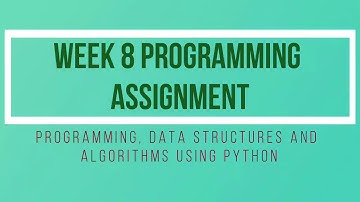Week 8 Programming Assignment python NPTEL Solution
