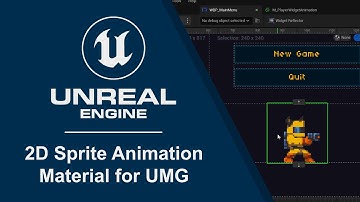 2D Sprite Animation Material for UMG Widget in Unreal Engine 5