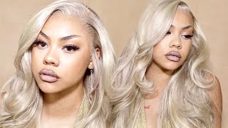 in love w these ash blonde highlights! | install straight out the box!! | alipearl hair