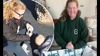 Amy Schumer shares her first 'parenting hack'... a blanket lined BOX for son Gene to play in